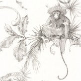 Barbary Toile Wallpaper - Charcoal - by Nina Campbell. Click for more details and a description.