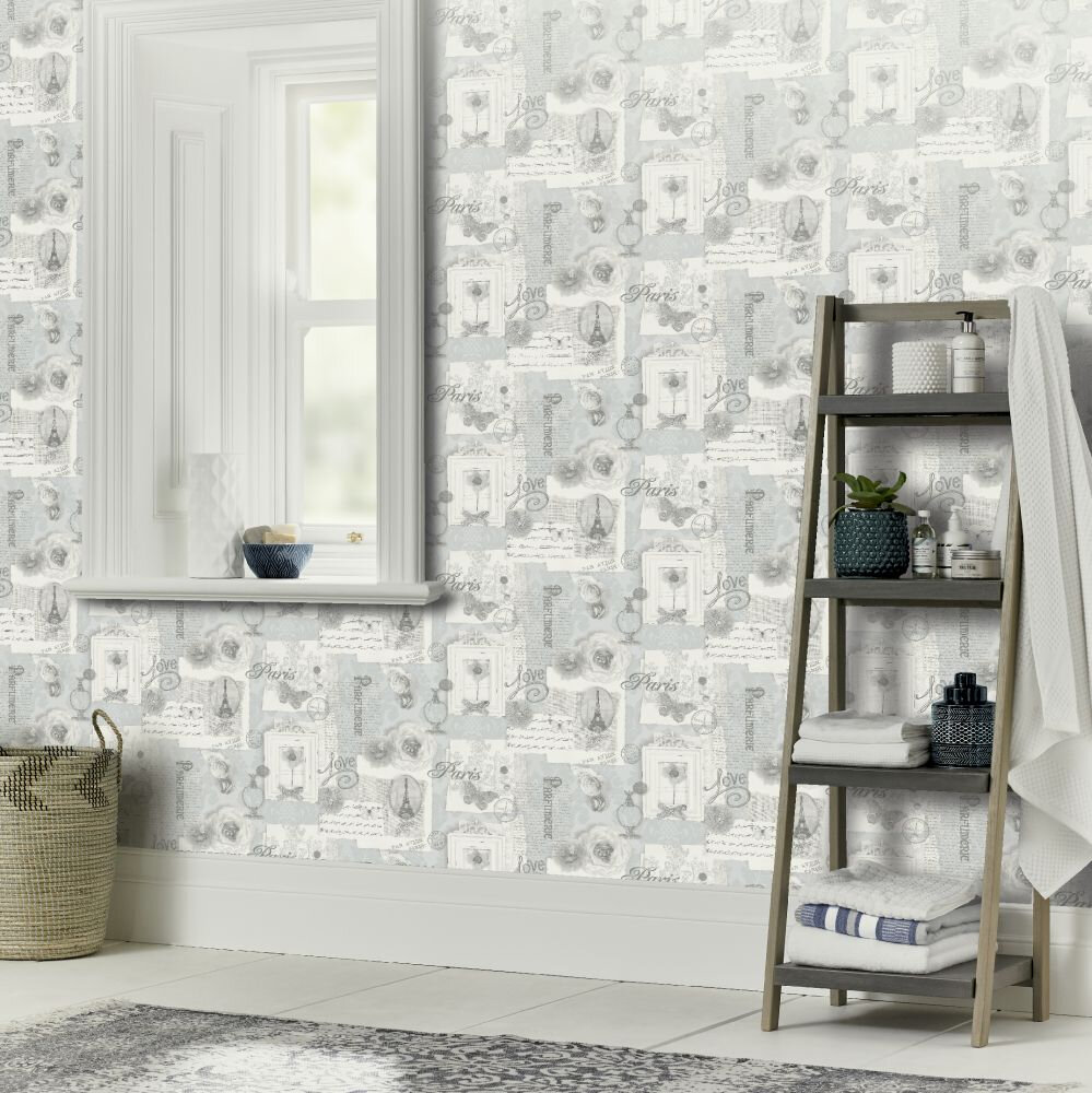 Felicity Wallpaper - Silver - by Arthouse