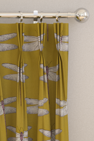 Demoiselle Curtains - Chartreuse / Grape - by Harlequin. Click for more details and a description.