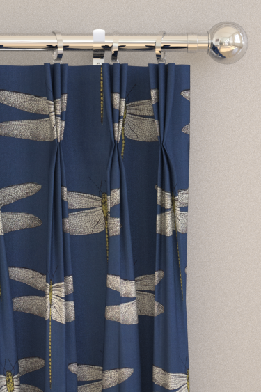 Demoiselle Curtains - Ink / Chartreuse - by Harlequin. Click for more details and a description.