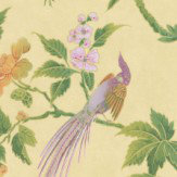 Paradise Wallpaper - Pale Yellow - by Little Greene. Click for more details and a description.