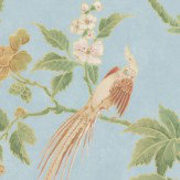 Paradise Wallpaper - Sky Blue - by Little Greene. Click for more details and a description.