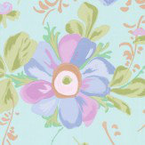Paintery Floral Wallpaper - Green - by Eijffinger. Click for more details and a description.
