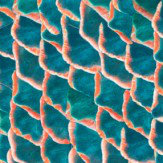 Fish Skin Wallpaper - Aquamarine - by Coordonne. Click for more details and a description.