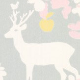 Apple Garden Wallpaper - Soft Grey - by Majvillan. Click for more details and a description.