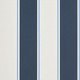 Mapleton Stripe Wallpaper - Midnight - by Ralph Lauren. Click for more details and a description.