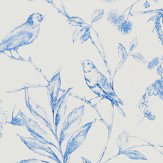 Fern Toile Wallpaper - Bluebell - by Ralph Lauren. Click for more details and a description.