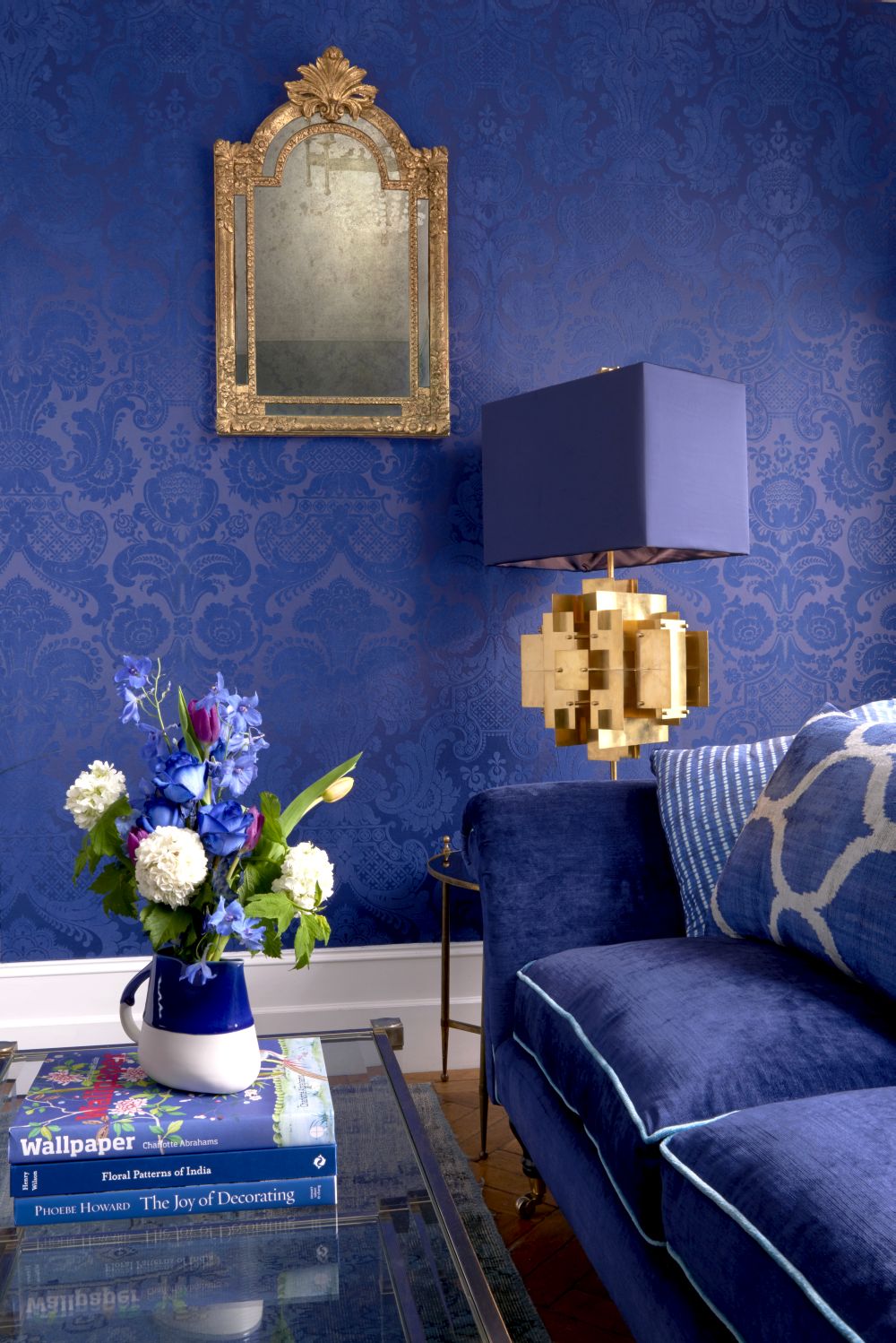 Petrouchka Wallpaper - Blue - by Cole & Son