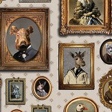 Portrait Gallery Wallpaper - Taupe - by Graduate Collection. Click for more details and a description.