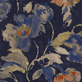 Beatrice Wallpaper - Midnight - by Jane Churchill. Click for more details and a description.