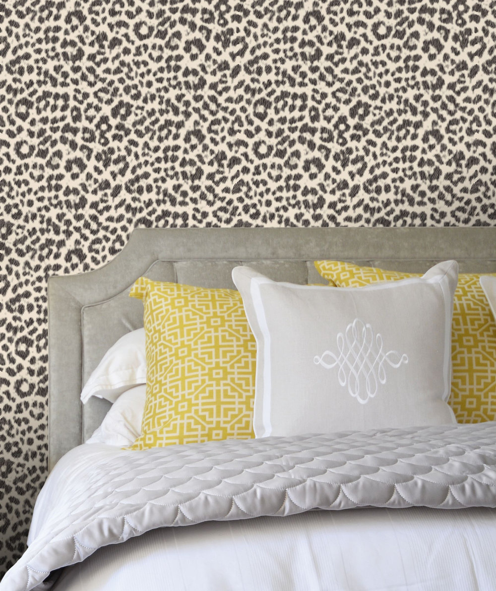 Leopard Wallpaper - Dark Grey - by SketchTwenty 3