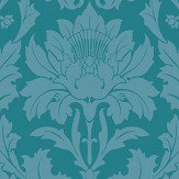 Fonteyn Wallpaper - Teal - by Cole & Son. Click for more details and a description.