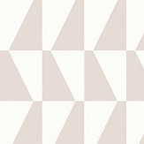 Trapez Wallpaper - Pale Pink & White - by Boråstapeter. Click for more details and a description.