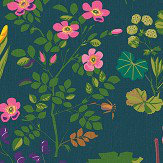 Rabarber Wallpaper - Green - by Boråstapeter. Click for more details and a description.