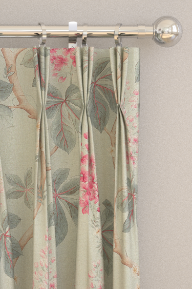 Chestnut Tree Curtains - Seaspray / Peony - by Sanderson. Click for more details and a description.