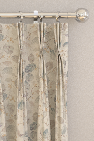 Woodland Berries Curtains - Grey / Silver - by Sanderson. Click for more details and a description.