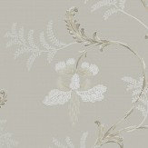 Bellflower Wallpaper - Silver - by Colefax and Fowler. Click for more details and a description.