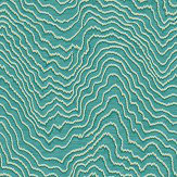 Fiji Wallpaper - Teal - by Clarke & Clarke. Click for more details and a description.