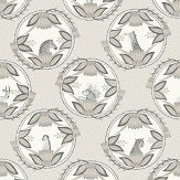 Ardmore Cameos Wallpaper - Grey - by Cole & Son. Click for more details and a description.