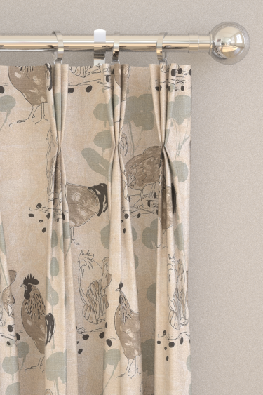 Linen Union Chicken 02 Curtains - Neutral - by Belynda Sharples. Click for more details and a description.