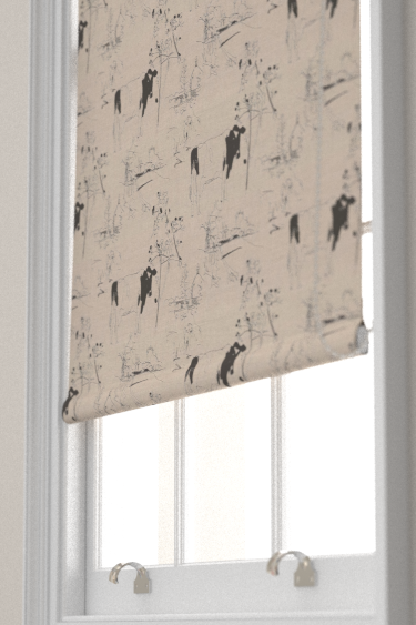Countryside Toile 02 Blind - Black / Linen - by Belynda Sharples. Click for more details and a description.