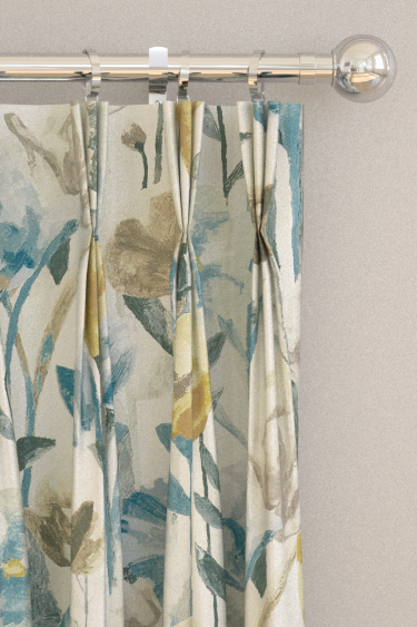 Verdaccio Curtains - Mustard, Maize & Seal - by Harlequin. Click for more details and a description.