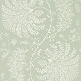 Mapperton Wallpaper - Sage / Cream - by Sanderson. Click for more details and a description.