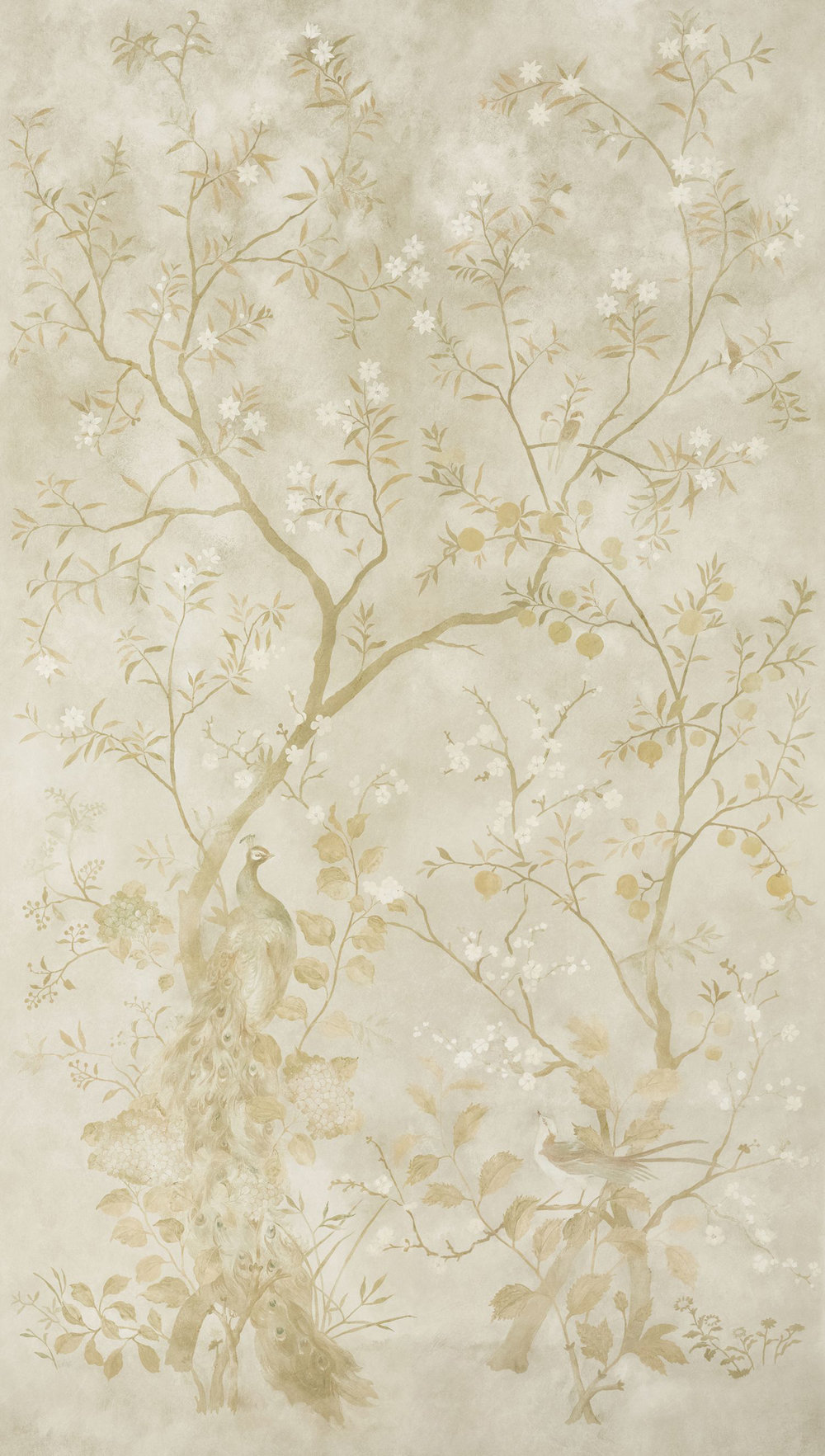 Rotherby Panels A + B Mural - Old Gold - by Zoffany