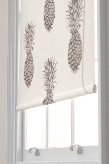 Pineapple Royale Blind - Graphite / Linen - by Sanderson. Click for more details and a description.