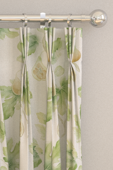 Fig Harvest Curtains - Garden Green - by Sanderson. Click for more details and a description.