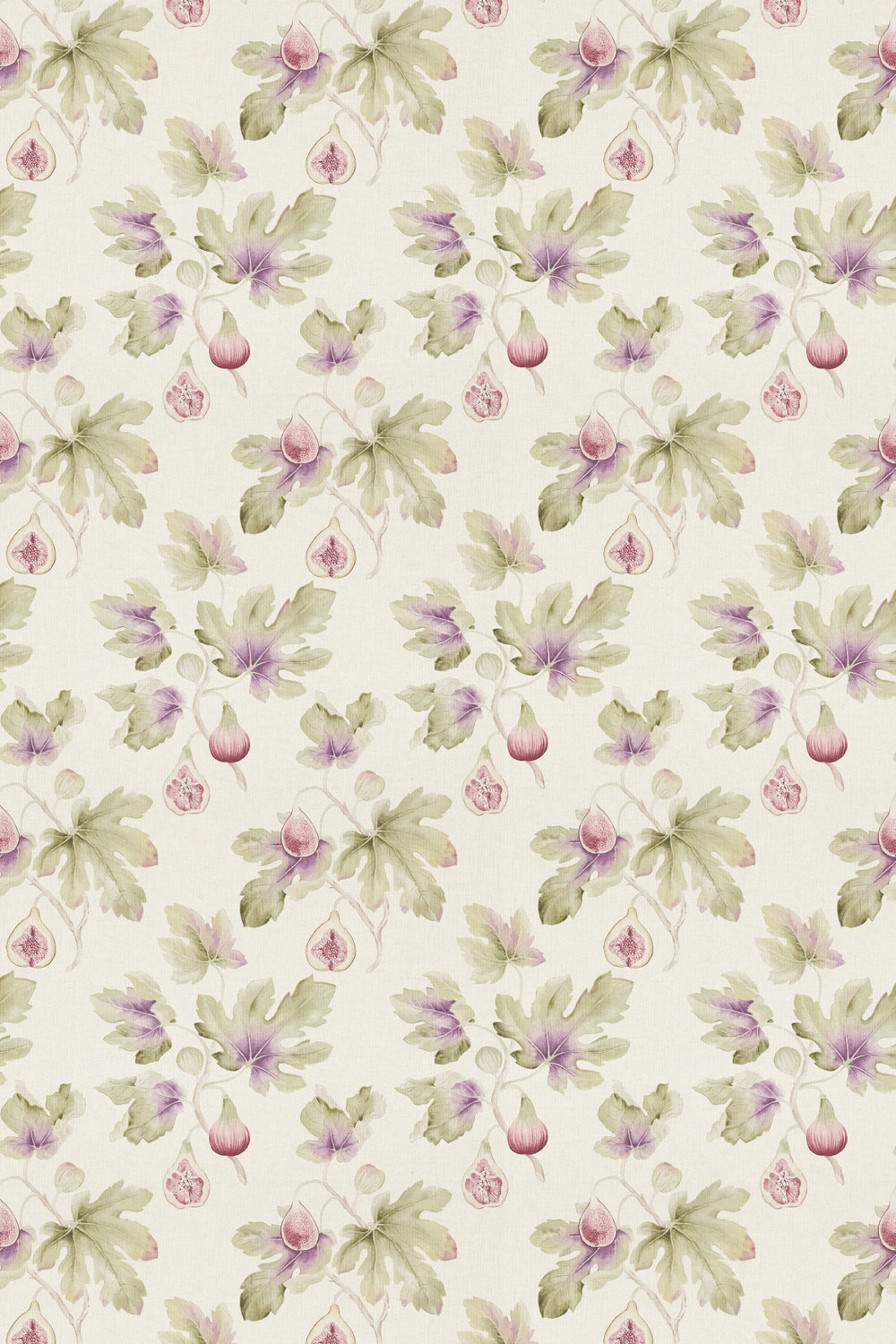 Fig Harvest Fabric - Fig / Forest - by Sanderson