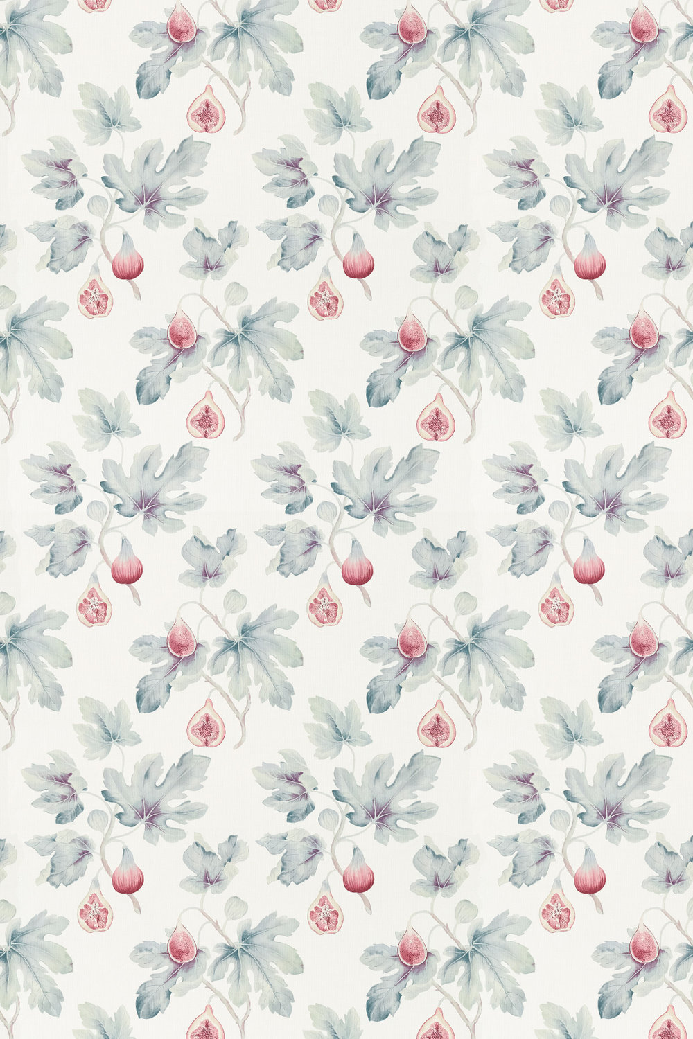 Fig Harvest Fabric - Chalk / Orchid - by Sanderson