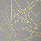 Angles  Wallpaper - Gold / Zinc Grey - by Erica Wakerly. Click for more details and a description.