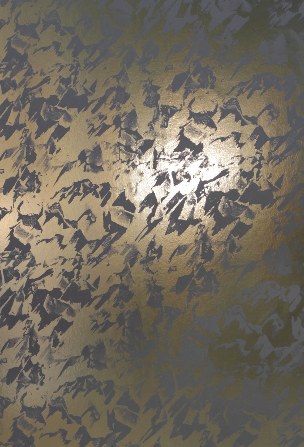 Desert  Wallpaper - Gold / Shadow Grey - by Erica Wakerly