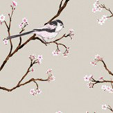 Blossom Wallpaper - Soft Beige - by Petronella Hall. Click for more details and a description.