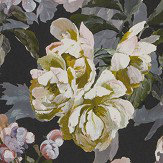Delft Flower Wallpaper - Charcoal - by Designers Guild. Click for more details and a description.