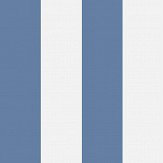 Glastonbury Stripe Wallpaper - Nautical Blue - by Cole & Son. Click for more details and a description.