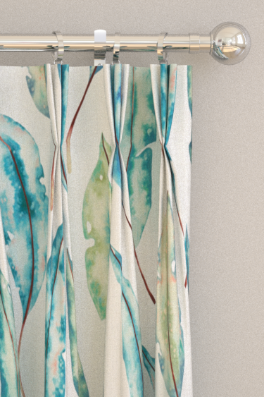 Kinina Curtains - Marine / Lime - by Harlequin. Click for more details and a description.