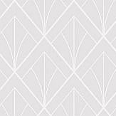 Geometric Motif Wallpaper - Silver - by Casadeco. Click for more details and a description.