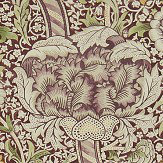 Wandle Wallpaper - Wine / Saffron - by Morris. Click for more details and a description.