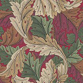 Acanthus Wallpaper - Madder / Thyme - by Morris. Click for more details and a description.