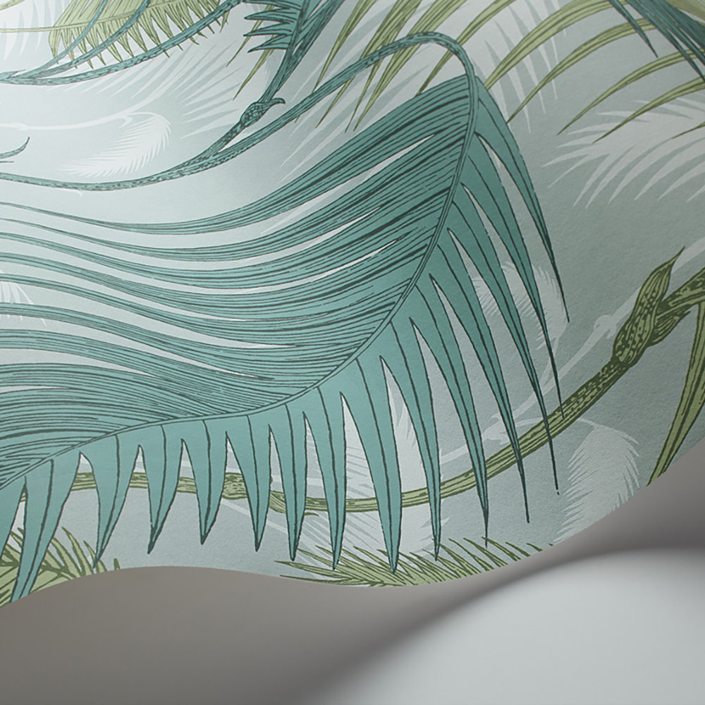 Palm Jungle Wallpaper - Seafoam - by Cole & Son