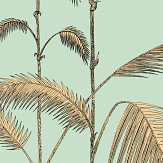 Palm Leaves Wallpaper - Mint and Sand - by Cole & Son. Click for more details and a description.