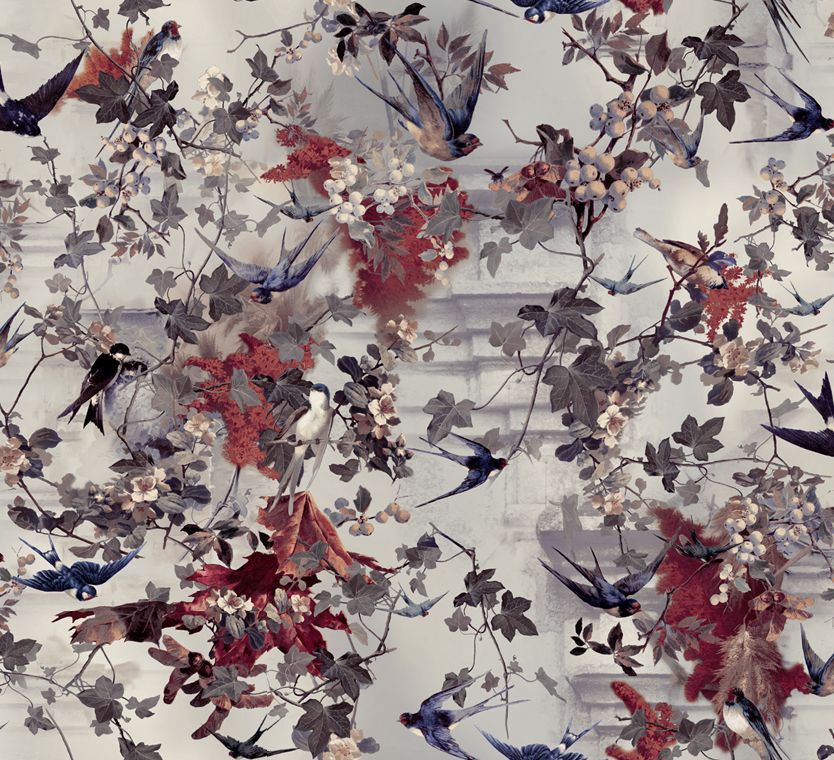 Hirondelles Wallpaper - Hiver - by Jean Paul Gaultier