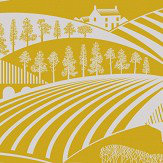 Moordale Wallpaper - Mustard - by Mini Moderns. Click for more details and a description.