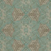 Mosaic Star Wallpaper - Teal - by Eijffinger. Click for more details and a description.