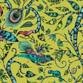 Rousseau Wallpaper - Lime - by Emma J Shipley. Click for more details and a description.