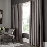 Elba Eyelet Curtains Ready Made Curtains - Grey  - by Studio G. Click for more details and a description.