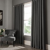 Elba Eyelet Curtains Ready Made Curtains - Steel - by Studio G. Click for more details and a description.