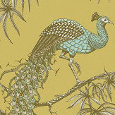 Carmen Wallpaper - Duck Egg / Yellow - by Fardis. Click for more details and a description.